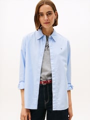 Tommy Hilfiger Blue Relaxed Fit Oxford Shirt - Image 1 of 5