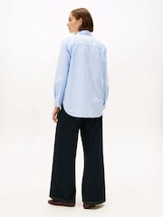 Tommy Hilfiger Blue Relaxed Fit Oxford Shirt - Image 3 of 5