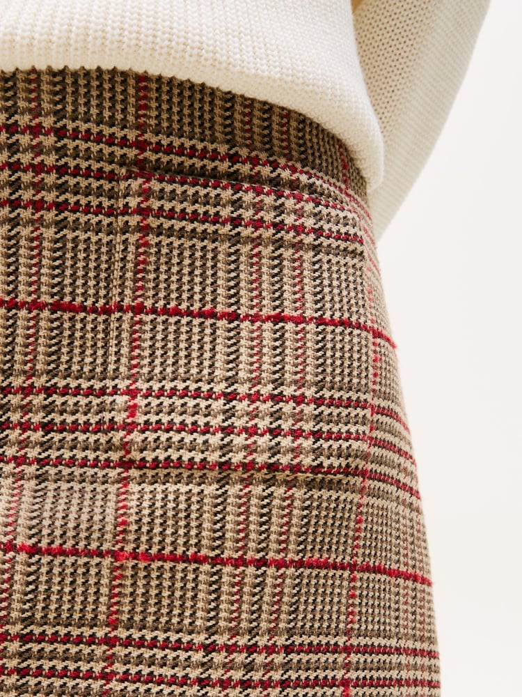 Tommy Hilfiger Red Check Tweed Mini Skirt - Image 2 of 5 Tommy Hilfiger Red Check Tweed Mini Skirt - Image 2 of 5