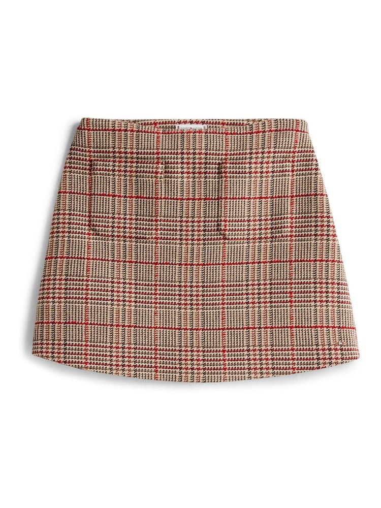 Tommy Hilfiger Red Check Tweed Mini Skirt - Image 5 of 5 Tommy Hilfiger Red Check Tweed Mini Skirt - Image 5 of 5