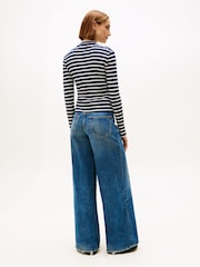 Tommy Hilfiger Blusa Slim de Gola Falsa e Manga Longa - Imagem 3 de 5