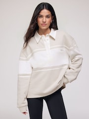 OSIA Cream Long Sleeve Rugby Polo Top - Image 1 of 4