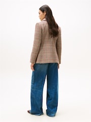 Tommy Hilfiger Red Regular Fit Tweed Single Breasted Blazer - Image 2 of 5