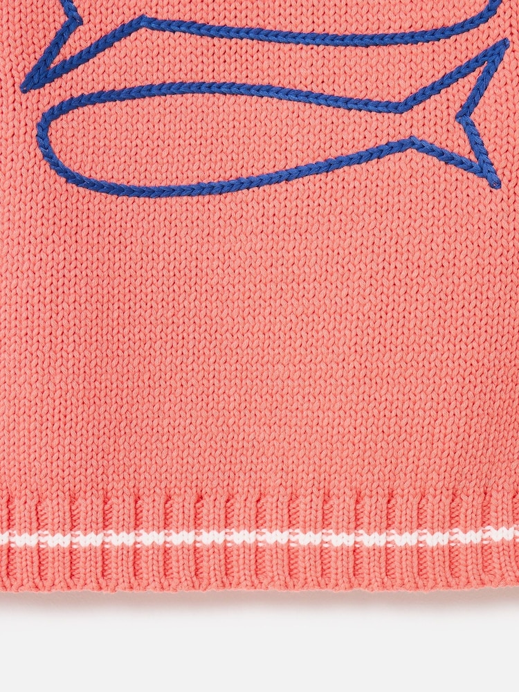 Oliver Bonas Orange Embroidered Knitted Vest - Image 7 of 7 Oliver Bonas Orange Embroidered Knitted Vest - Image 7 of 7