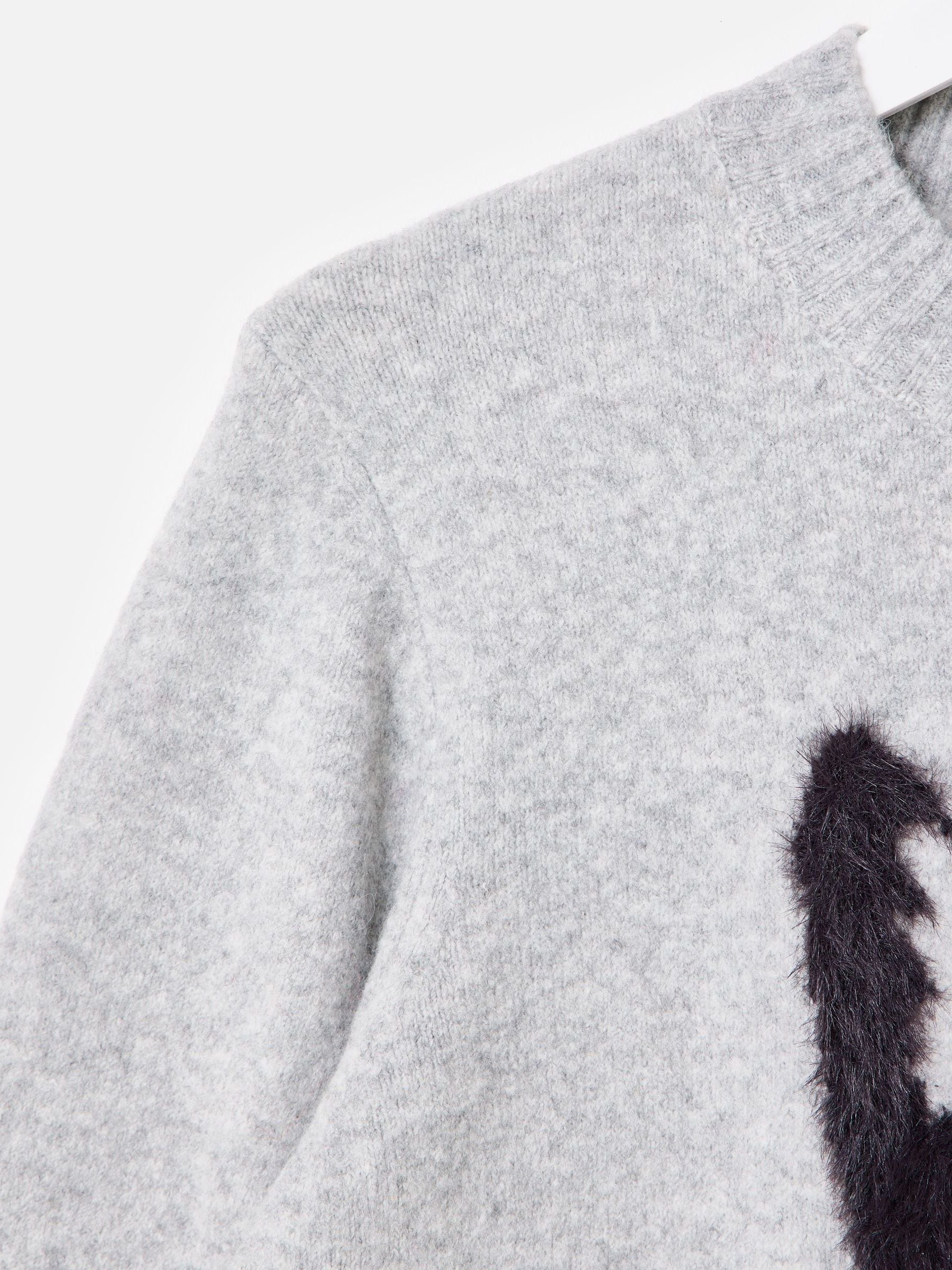 Buy Oliver Bonas Grey Fluffy Cat Knitted Jumper from Next USA