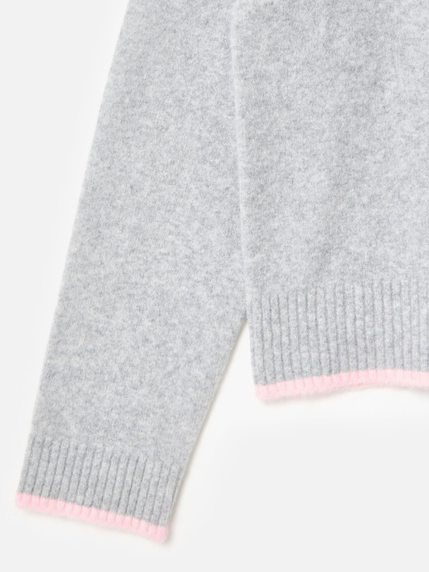 Buy Oliver Bonas Grey Fluffy Cat Knitted Jumper from Next USA
