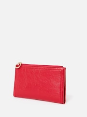 Oliver Bonas Red Fold Over Zipped Purse - Image 3 of 6