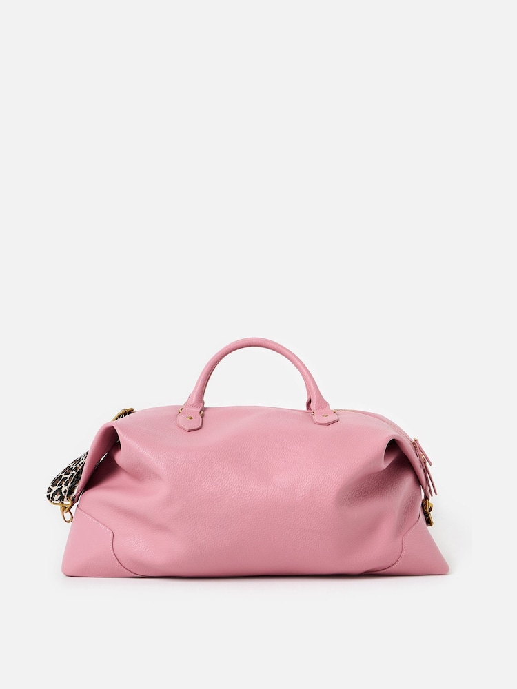 Oliver Bonas Pink Weekend Bag - Image 2 of 6 Oliver Bonas Pink Weekend Bag - Image 2 of 6