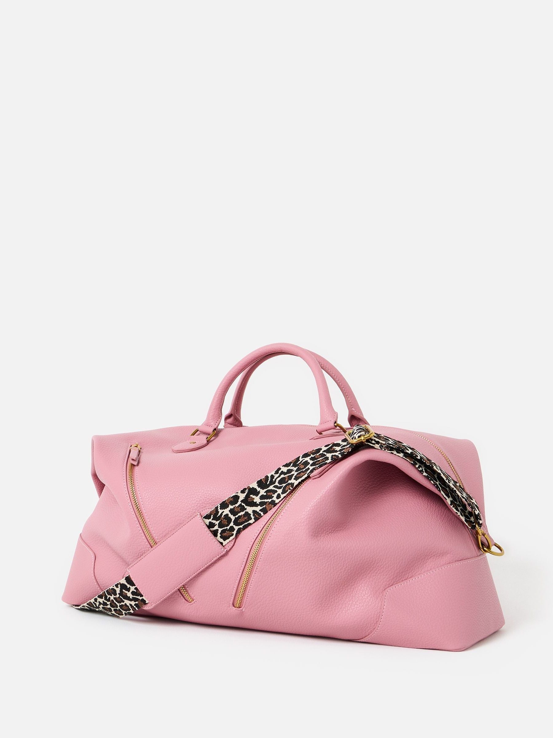 Buy Oliver Bonas Pink Leopard Print Weekend Bag from the Next UK
