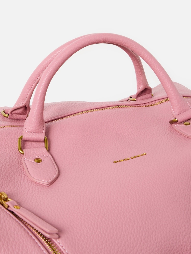 Oliver Bonas Pink Weekend Bag - Image 6 of 6 Oliver Bonas Pink Weekend Bag - Image 6 of 6