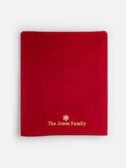Personalised Christmas Fleece Blanket by Stitch Style - Image 1 of 4