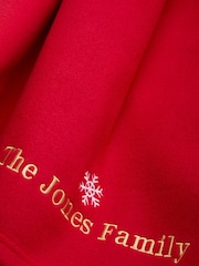 Personalised Christmas Fleece Blanket by Stitch Style - Image 2 of 4