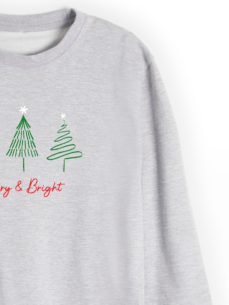 Personalised Unisex Christmas Tree Sweatshirt by Stitch Style - Image 4 of 4