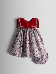 JoJo Maman Bébé Ditsy Floral Sailor Baby Dress - Imaginea 1 din 6