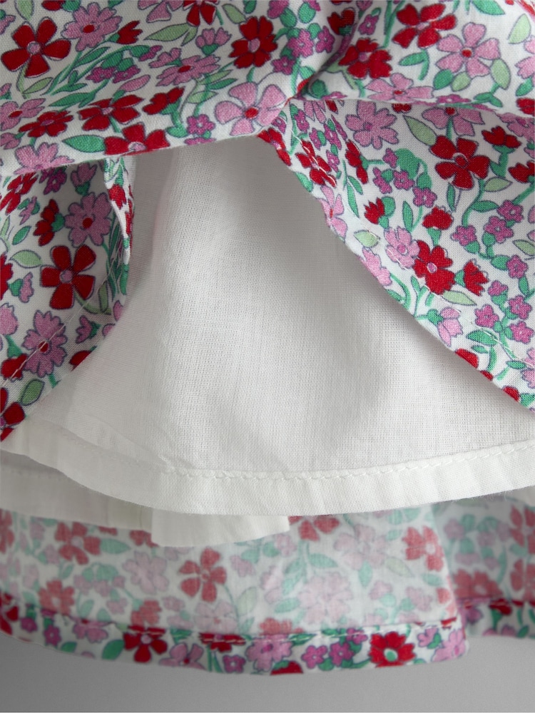 JoJo Maman Bébé Ditsy Floral Sailor Baby Dress - Imaginea 6 din 6