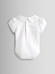 JoJo Maman Bébé White Broderie Collar Body - Image 2 of 3