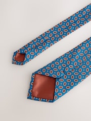 Tmavě modrozelená - Vzorovaná kravata - Obrázek 3 z 3