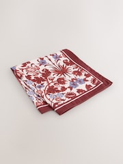 Rjasto rdeča - Komplet kravate in robčka za moško obleko - Slika 4 iz 4