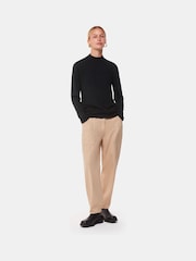 Whistles Black Mira Funnel Neck Knit Jumper - Image 3 of 5