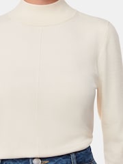 Whistles White Mira Funnel Neck Knit Jumper - Image 4 of 5