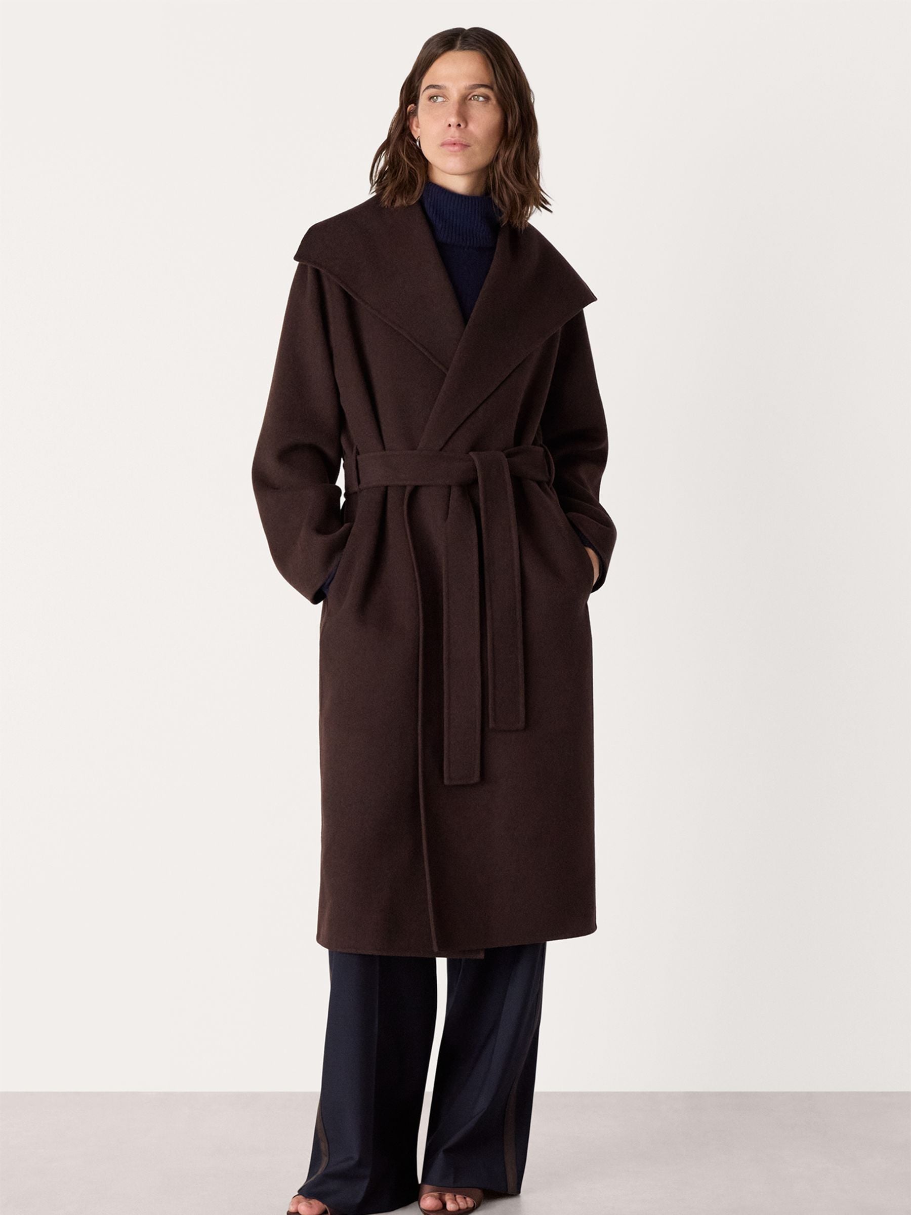 Buy Whistles Brown Cosima Double Face Coat from Next USA
