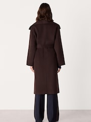 Whistles Brown Cosima Double Face Coat - Image 2 of 5