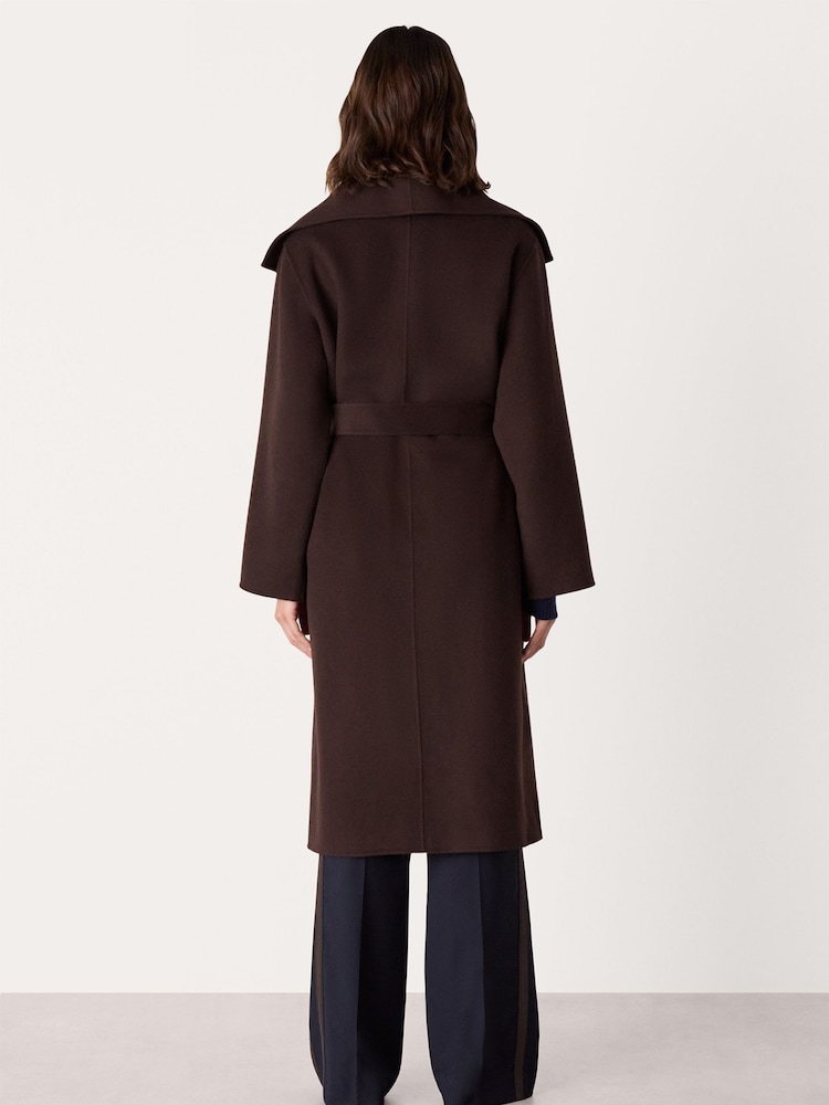 Whistles Brown Cosima Double Face Coat - Image 2 of 5