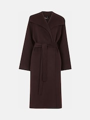 Whistles Brown Cosima Double Face Coat - Image 5 of 5
