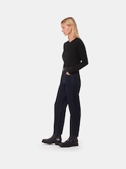 Whistles Black Mila V-Neck Knit Jumper - Image 3 of 5