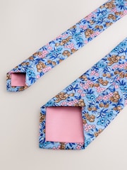 أزرق فاتح - ورابطة عنق ومنديل جيب - صورة 3 من 3