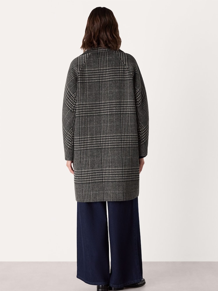Whistles Grey Cassie Double Face Coat - Image 2 of 5