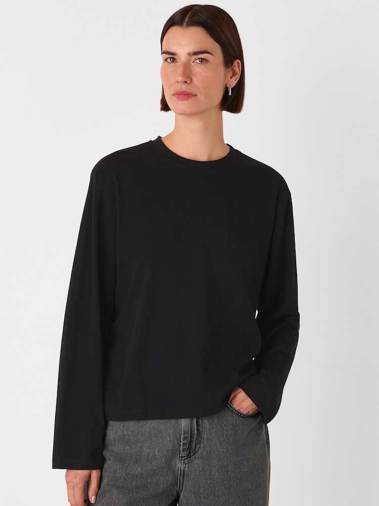 Whistles Relaxed Long Sleeve T-Shirt - Imagem 1 de 5