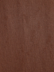 Rust Brown Relaxed Fit Cotton Blend Textured Suit Trousers - Image 8 of 9