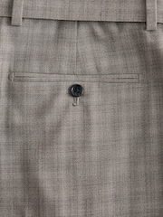 Brown Loose Fit Wool Blend Check Suit Trousers - Image 10 of 10