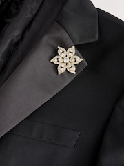 أسود - سترة بدلة توكسيدو بقصة فضفاضة - صورة 11 من 12