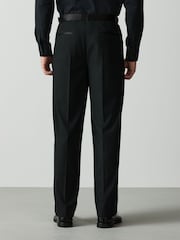 أسود - Loose Fit Tuxedo Suit Trousers - صورة 5 من 6