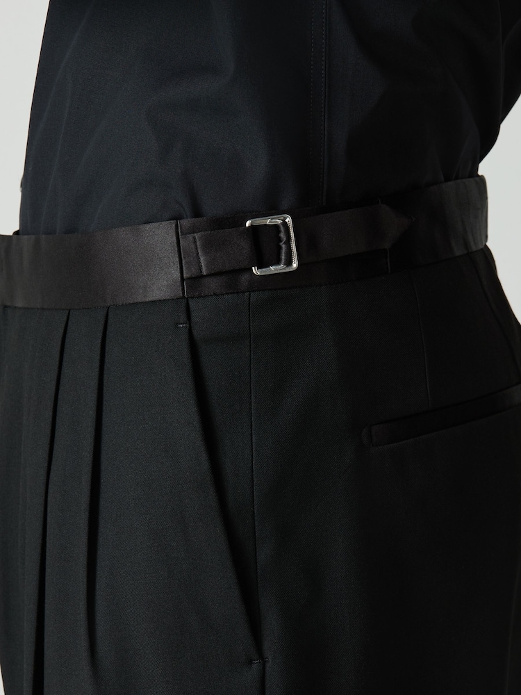 أسود - Loose Fit Tuxedo Suit Trousers - صورة 6 من 6