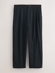 Black Loose Fit Tuxedo Suit Trousers - Image 7 of 11