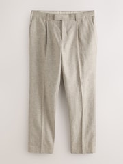 ストーン - リネン混テクスチャースーツパンツ - 画像 6 / 10