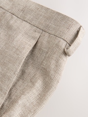 ストーン - リネン混テクスチャースーツパンツ - 画像 8 / 10