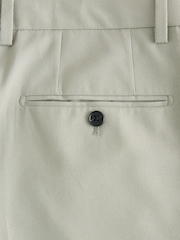 Sage Green Loose Fit Textured Suit Trousers - Image 10 of 10