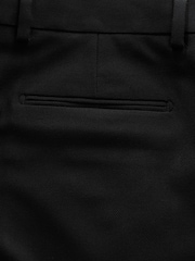 أسود - بنطلون بدلة فضفاض بنقشة مميزة - صورة 10 من 10