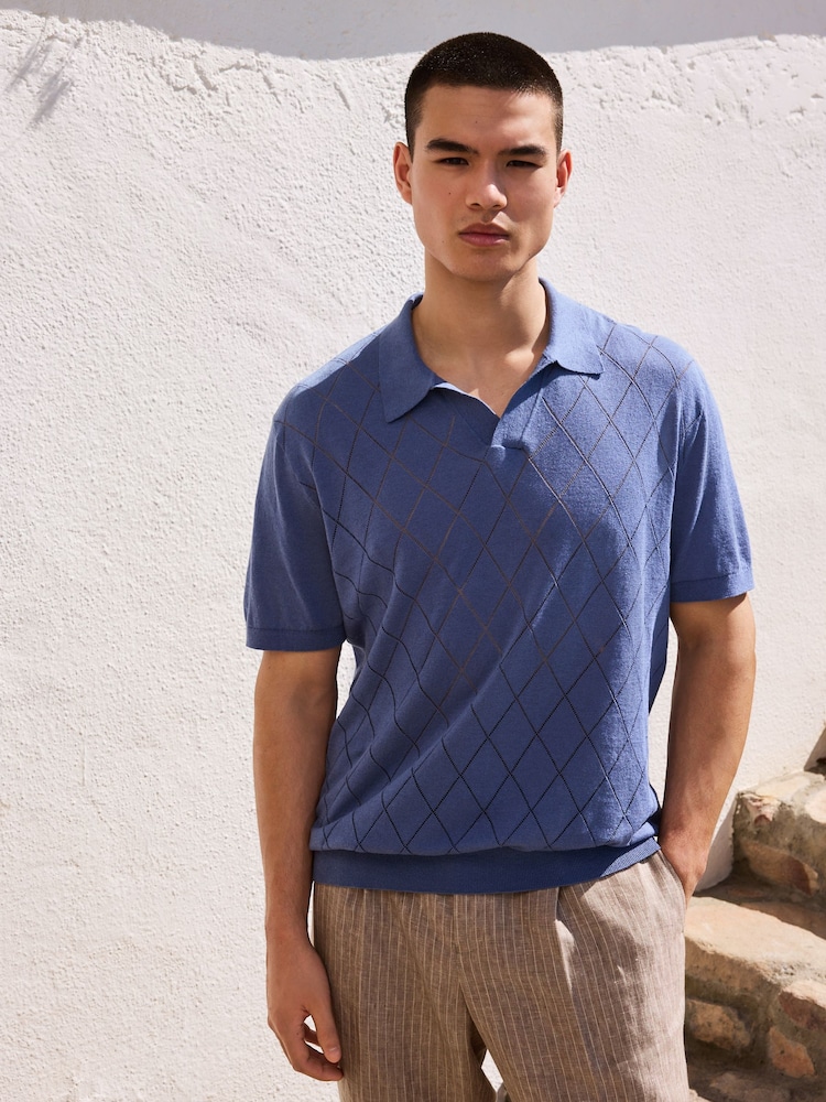 Neutral Regular Fit 100% Linen Stripe Suit Jacket - Image 2 of 20