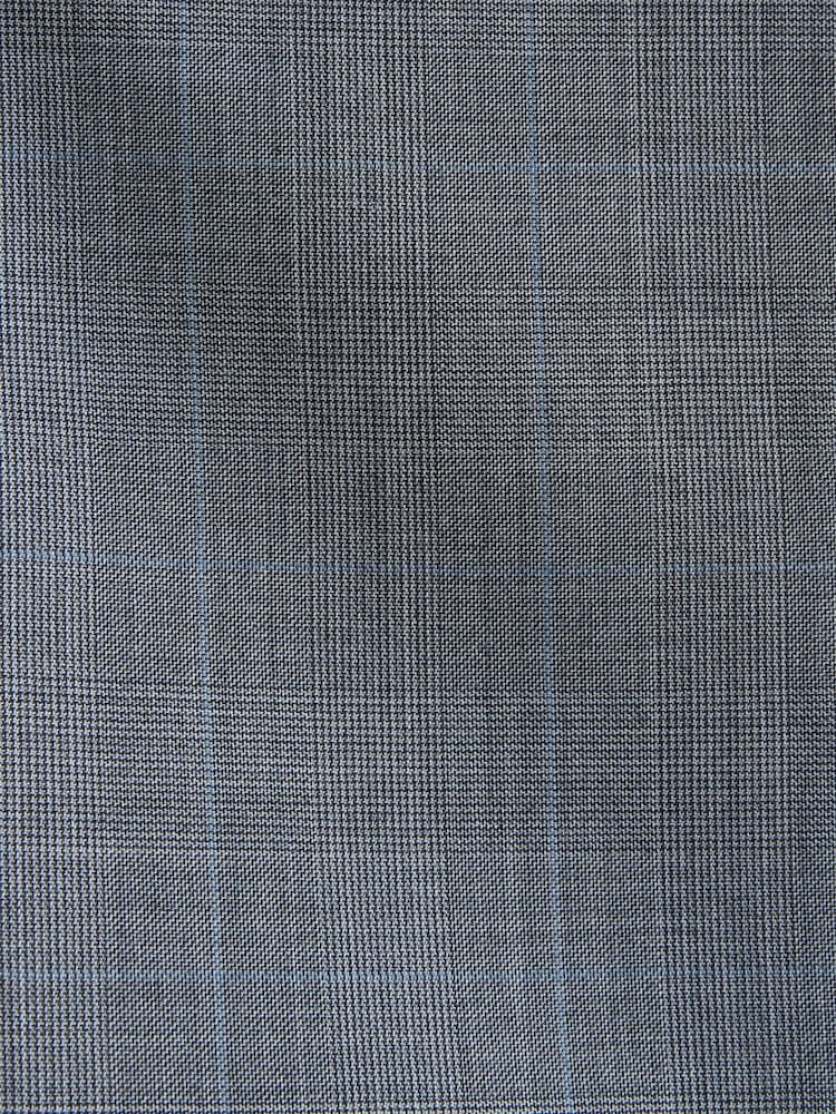 Light Grey Archive Prince Of Wales Wool Blend Double Breasted Check Suit Jacket - Image 12 of 12 Light Grey Archive Prince Of Wales Wool Blend Double Breasted Check Suit Jacket - Image 12 of 12