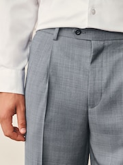 Light Grey Archive Prince Of Wales Wool Blend Check Suit Trousers - Image 5 of 11