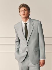 Grey Archive Puppy Tooth Wool Blend Suit Jacket - Image 1 of 13