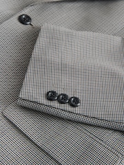 Grey Archive Puppy Tooth Wool Blend Suit Jacket - Image 12 of 13