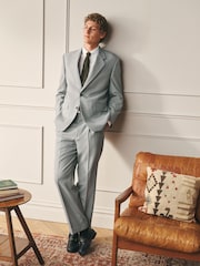 Grey Archive Puppy Tooth Wool Blend Suit Jacket - Image 2 of 13