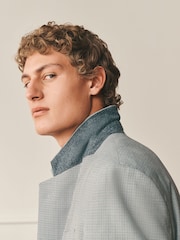 Grey Archive Puppy Tooth Wool Blend Suit Jacket - Image 5 of 13