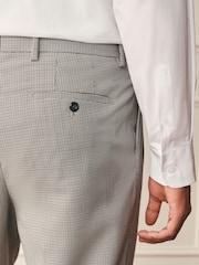 Grey Archive Pleated Puppy Tooth Wool Blend Suit Trousers - Image 5 of 5